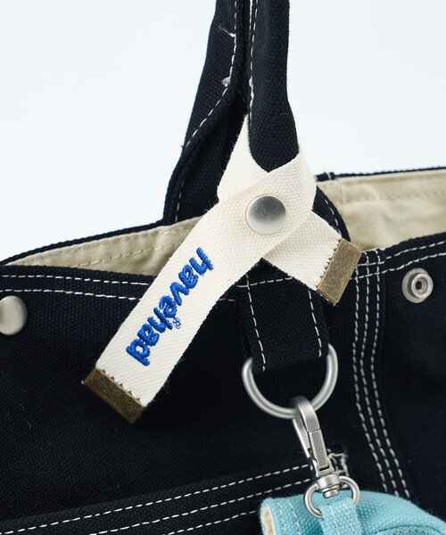 FREAK'S STORE(フリークスストア)の「havehad × FREAK'S STORE/ハブヘッド BAG チャーム付き トートバッグ(トートバッグ・レディース・ブラック/ネイビー/イエロー・フリ-)」の7枚目の写真
