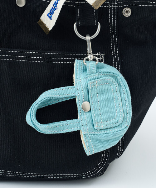 FREAK'S STORE(フリークスストア)の「havehad × FREAK'S STORE/ハブヘッド BAG チャーム付き トートバッグ(トートバッグ・レディース・ブラック/ネイビー/イエロー・フリ-)」の9枚目の写真