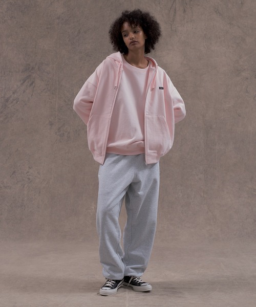 HUF(ハフ)の「huf eightynine FULL ZIP HOODIE(パーカー・メンズ・アッシュグレー/ブラック/オリーブ/ライトピンク・S/XL/L/M/XXL)」の1枚目の写真