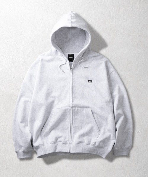 HUF(ハフ)の「huf eightynine FULL ZIP HOODIE(パーカー・メンズ・アッシュグレー/ブラック/オリーブ/ライトピンク・S/XL/L/M/XXL)」の3枚目の写真