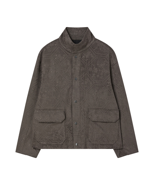 Beyond Closet（-）の「[COLLECTION LINE] ハンドクラフトスエード刺繍ブルゾン グレー（その他アウター・メンズ・その他・MEDIUM/LARGE）」の2枚目の写真