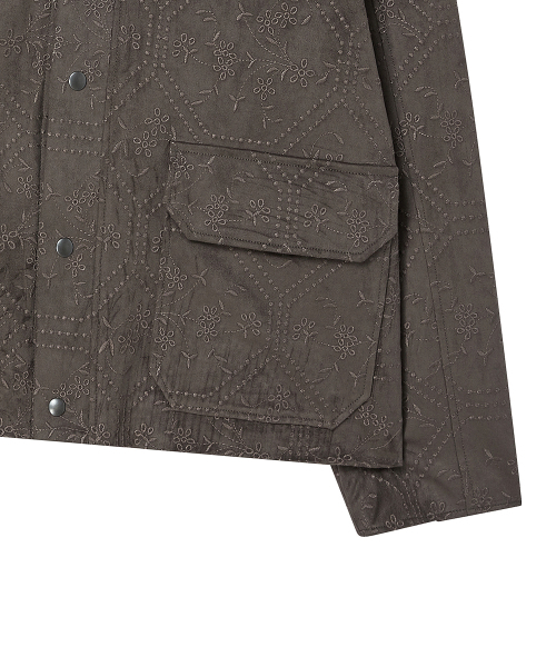 Beyond Closet（-）の「[COLLECTION LINE] ハンドクラフトスエード刺繍ブルゾン グレー（その他アウター・メンズ・その他・MEDIUM/LARGE）」の5枚目の写真