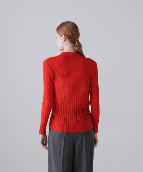 ADORE（アドーア）の「◆カシミヤシルクリブニット（ニット/セーター・レディース・ピンク/レッド/ブラック・38）」の9枚目の写真