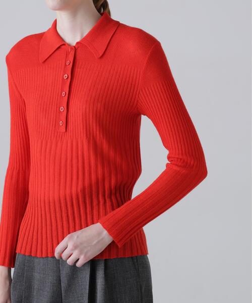 ADORE（アドーア）の「◆カシミヤシルクリブニット（ニット/セーター・レディース・ピンク/レッド/ブラック・38）」の7枚目の写真