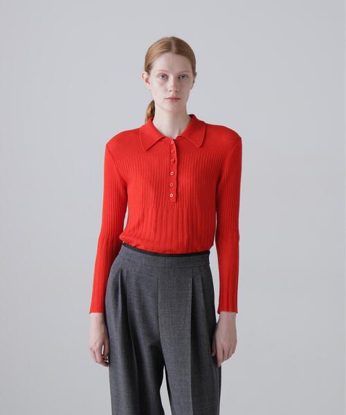 ADORE（アドーア）の「◆カシミヤシルクリブニット（ニット/セーター・レディース・ピンク/レッド/ブラック・38）」の21枚目の写真