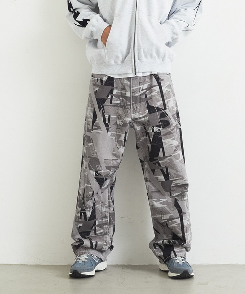 XLARGE(エクストララージ)の「ALLOVER PRINT PANTS(その他パンツ・メンズ・グレー/ネイビー/グリーン・30inch/36inch/34inch/32inch)」の1枚目の写真