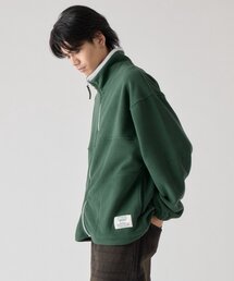 earthy（アーシー）の「【DISCUS】 フリーススタンドカラー配色ZIP ジャケット（ブルゾン）」