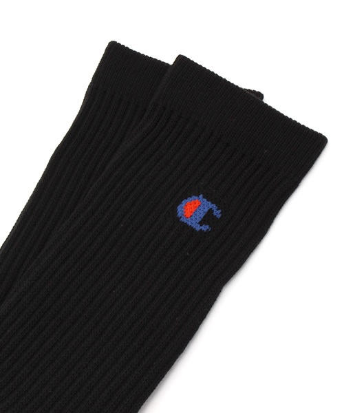 Champion（チャンピオン）の「メンズ チャンピオン 2足1セット フルレングス ソックス Champion FULL LENGTH SOCKS 2P CMSBG002（ソックス/靴下・メンズ・ブラック/ホワイト/グレー・MEDIUM）」の4枚目の写真