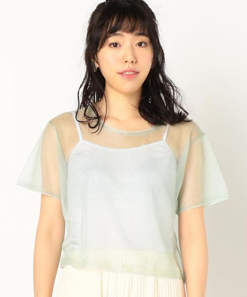 Another Edition（アナザーエディション）の「シースルーショートスリーブプルオーバー/AEMFC シースルー SSL PO◆（Tシャツ/カットソー・レディース・ブラック/ナチュラル/ライム・FREE）」の6枚目の写真