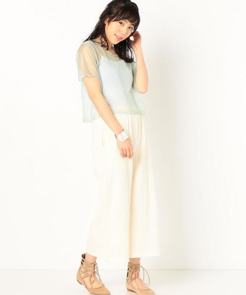 Another Edition（アナザーエディション）の「シースルーショートスリーブプルオーバー/AEMFC シースルー SSL PO◆（Tシャツ/カットソー・レディース・ブラック/ナチュラル/ライム・FREE）」の8枚目の写真