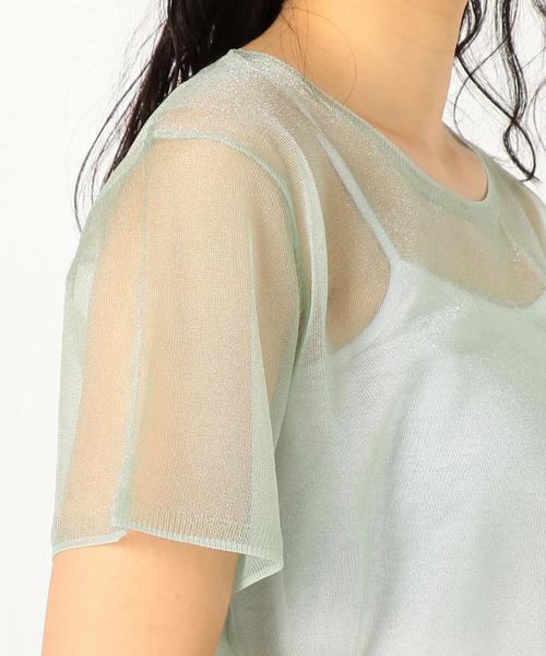 Another Edition（アナザーエディション）の「シースルーショートスリーブプルオーバー/AEMFC シースルー SSL PO◆（Tシャツ/カットソー・レディース・ブラック/ナチュラル/ライム・FREE）」の14枚目の写真