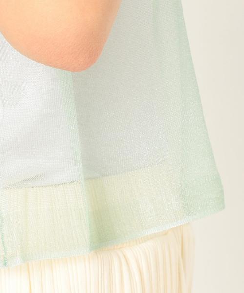 Another Edition（アナザーエディション）の「シースルーショートスリーブプルオーバー/AEMFC シースルー SSL PO◆（Tシャツ/カットソー・レディース・ブラック/ナチュラル/ライム・FREE）」の15枚目の写真