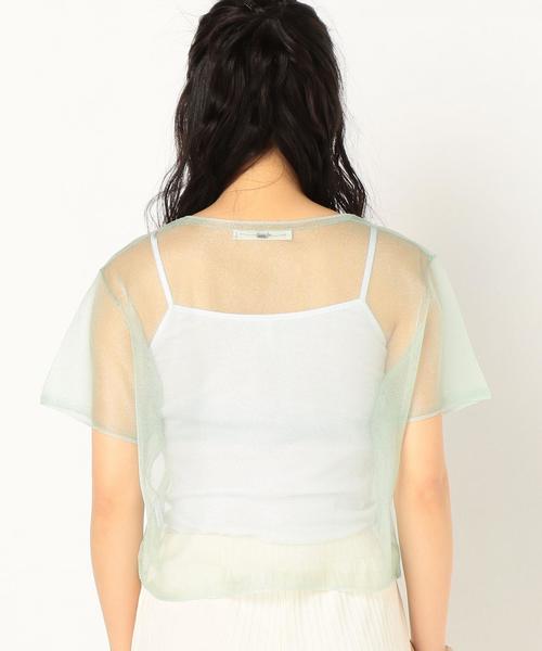 Another Edition（アナザーエディション）の「シースルーショートスリーブプルオーバー/AEMFC シースルー SSL PO◆（Tシャツ/カットソー・レディース・ブラック/ナチュラル/ライム・FREE）」の17枚目の写真