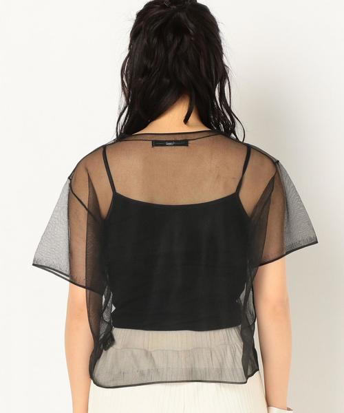 Another Edition（アナザーエディション）の「シースルーショートスリーブプルオーバー/AEMFC シースルー SSL PO◆（Tシャツ/カットソー・レディース・ブラック/ナチュラル/ライム・FREE）」の19枚目の写真