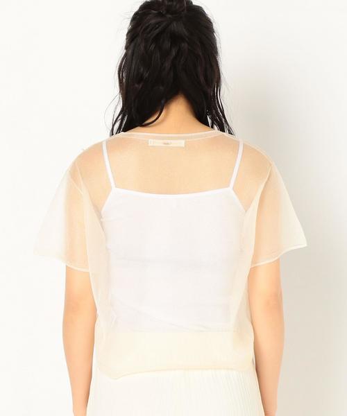 Another Edition（アナザーエディション）の「シースルーショートスリーブプルオーバー/AEMFC シースルー SSL PO◆（Tシャツ/カットソー・レディース・ブラック/ナチュラル/ライム・FREE）」の12枚目の写真