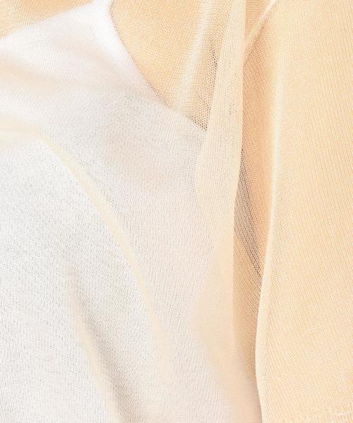 Another Edition（アナザーエディション）の「シースルーショートスリーブプルオーバー/AEMFC シースルー SSL PO◆（Tシャツ/カットソー・レディース・ブラック/ナチュラル/ライム・FREE）」の13枚目の写真