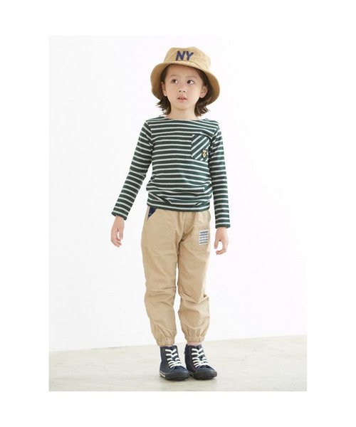 Seraph（セラフ）の「ボーダーＴシャツ（Tシャツ/カットソー・キッズ・レッド/イエロー/ブラック/ネイビー/グリーン・140/110/130/95/120/80/90/100）」の22枚目の写真