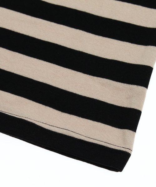 Seraph（セラフ）の「ボーダーＴシャツ（Tシャツ/カットソー・キッズ・レッド/イエロー/ブラック/ネイビー/グリーン・140/110/130/95/120/80/90/100）」の9枚目の写真