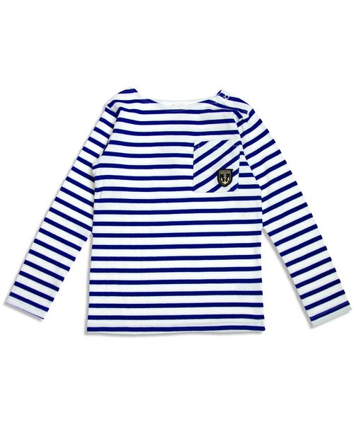 Seraph（セラフ）の「ボーダーＴシャツ（Tシャツ/カットソー・キッズ・レッド/イエロー/ブラック/ネイビー/グリーン・140/110/130/95/120/80/90/100）」の11枚目の写真