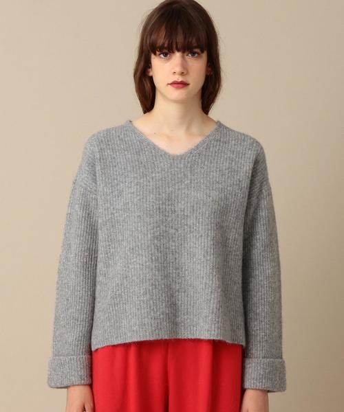 Another Edition（アナザーエディション）の「Ｖネックニットプルオーバー/ AEBFC W/N V/N PO◆（ニット/セーター・レディース・ホワイト/グレー/ロイヤルブルー/マスタード/ピンク・フリー）」の22枚目の写真