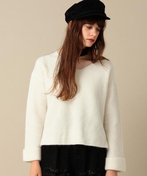 Another Edition（アナザーエディション）の「Ｖネックニットプルオーバー/ AEBFC W/N V/N PO◆（ニット/セーター・レディース・ホワイト/グレー/ロイヤルブルー/マスタード/ピンク・フリー）」の17枚目の写真