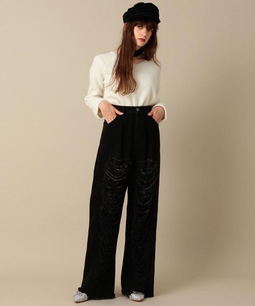 Another Edition（アナザーエディション）の「Ｖネックニットプルオーバー/ AEBFC W/N V/N PO◆（ニット/セーター・レディース・ホワイト/グレー/ロイヤルブルー/マスタード/ピンク・フリー）」の18枚目の写真