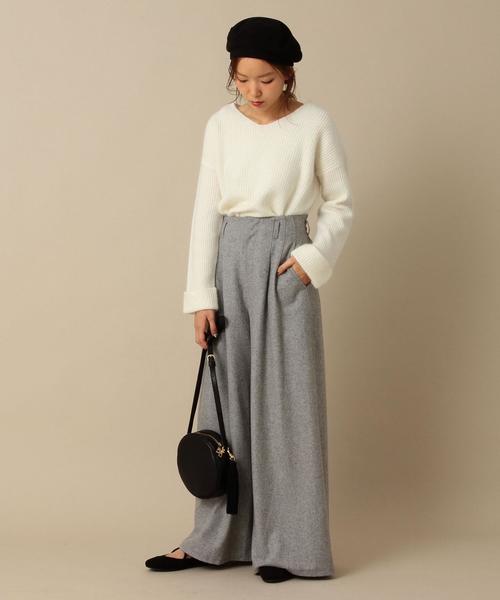 Another Edition（アナザーエディション）の「Ｖネックニットプルオーバー/ AEBFC W/N V/N PO◆（ニット/セーター・レディース・ホワイト/グレー/ロイヤルブルー/マスタード/ピンク・フリー）」の19枚目の写真