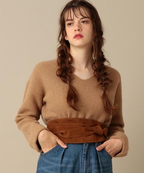 Another Edition（アナザーエディション）の「Ｖネックニットプルオーバー/ AEBFC W/N V/N PO◆（ニット/セーター・レディース・ホワイト/グレー/ロイヤルブルー/マスタード/ピンク・フリー）」の13枚目の写真