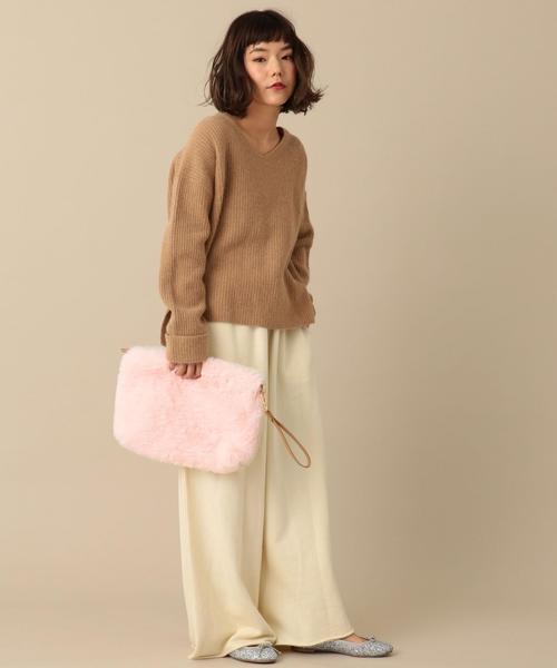 Another Edition（アナザーエディション）の「Ｖネックニットプルオーバー/ AEBFC W/N V/N PO◆（ニット/セーター・レディース・ホワイト/グレー/ロイヤルブルー/マスタード/ピンク・フリー）」の6枚目の写真