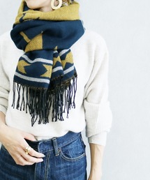 reca | オルテガ柄大判リバーシブルストール(ストール/ショール)