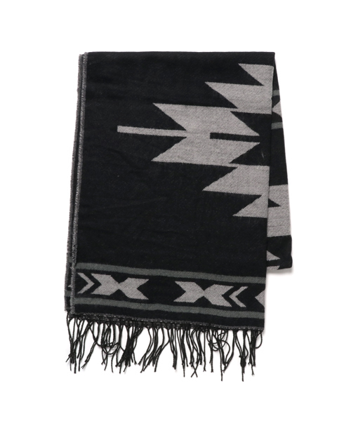 reca（レカ）の「オルテガ柄大判リバーシブルストール（ストール/ショール・レディース・グリーン/ブルー系その他/ブルー系その他2/ブラック系その他・FREE）」の5枚目の写真