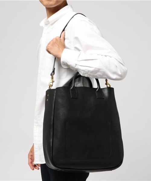 SLOW（スロウ）の「SLOW(スロウ)  別注 2way トートバッグ（トートバッグ・メンズ・キャメル/ブラウン/ブラック・FREE）」の11枚目の写真