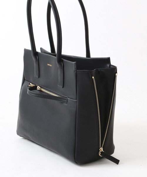 interstaple(インターステイプル)の「サイドファスナーA4トート(トートバッグ・レディース・ブラック/グレー・FREE)」の7枚目の写真