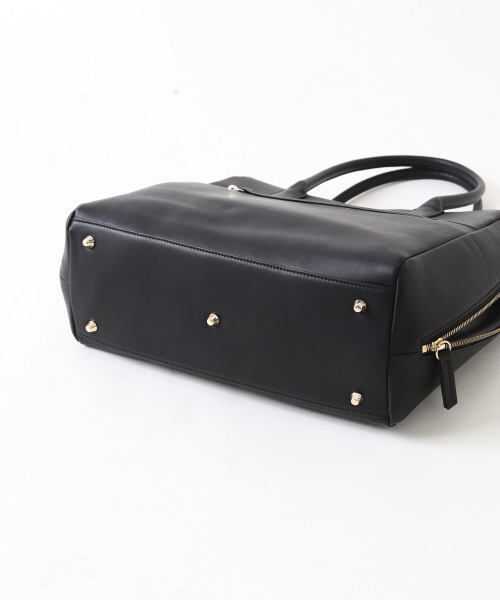 interstaple(インターステイプル)の「サイドファスナーA4トート(トートバッグ・レディース・ブラック/グレー・FREE)」の8枚目の写真