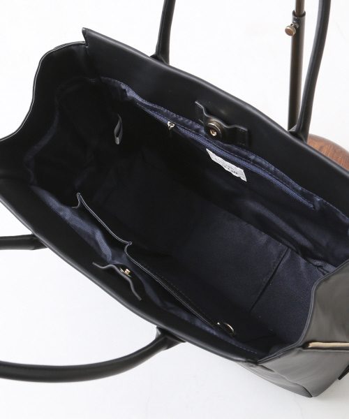 interstaple(インターステイプル)の「サイドファスナーA4トート(トートバッグ・レディース・ブラック/グレー・FREE)」の11枚目の写真