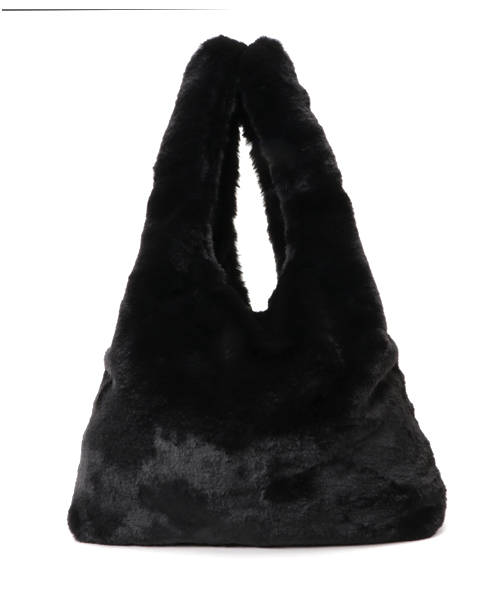 WEGO（ウィゴー）の「WEGO/ファーショッパートートバッグ（トートバッグ・レディース・ブラック/ピンク/ブラウン/グレー・FREE）」の11枚目の写真