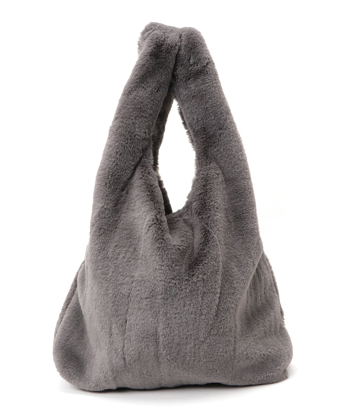 WEGO（ウィゴー）の「WEGO/ファーショッパートートバッグ（トートバッグ・レディース・ブラック/ピンク/ブラウン/グレー・FREE）」の12枚目の写真