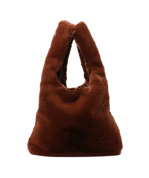 WEGO（ウィゴー）の「WEGO/ファーショッパートートバッグ（トートバッグ・レディース・ブラック/ピンク/ブラウン/グレー・FREE）」の13枚目の写真