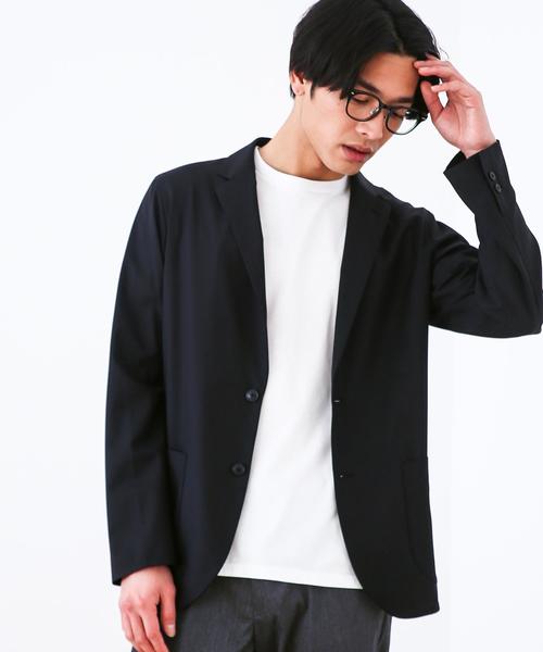 green label relaxing(グリーンレーベルリラクシング)の「KC ウォッシャブル/TRO ジャーディガン / ジャケット <機能性> ◆(テーラードジャケット・メンズ・ブラック/グレー/ネイビー/オリーブ・LARGE/X-SMALL/MEDIUM/X-LARGE/SMALL)」の1枚目の写真