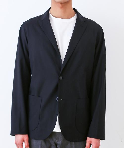 green label relaxing(グリーンレーベルリラクシング)の「KC ウォッシャブル/TRO ジャーディガン / ジャケット <機能性> ◆(テーラードジャケット・メンズ・ブラック/グレー/ネイビー/オリーブ・LARGE/X-SMALL/MEDIUM/X-LARGE/SMALL)」の5枚目の写真