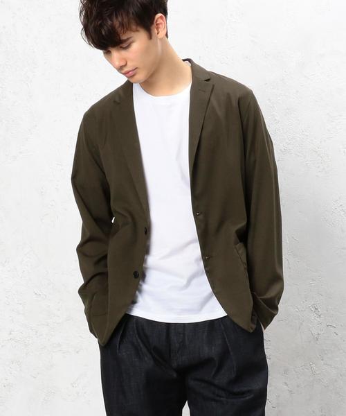 green label relaxing(グリーンレーベルリラクシング)の「KC ウォッシャブル/TRO ジャーディガン / ジャケット <機能性> ◆(テーラードジャケット・メンズ・ブラック/グレー/ネイビー/オリーブ・LARGE/X-SMALL/MEDIUM/X-LARGE/SMALL)」の22枚目の写真