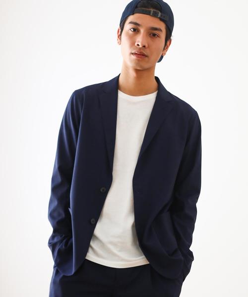 green label relaxing(グリーンレーベルリラクシング)の「KC ウォッシャブル/TRO ジャーディガン / ジャケット <機能性> ◆(テーラードジャケット・メンズ・ブラック/グレー/ネイビー/オリーブ・LARGE/X-SMALL/MEDIUM/X-LARGE/SMALL)」の20枚目の写真