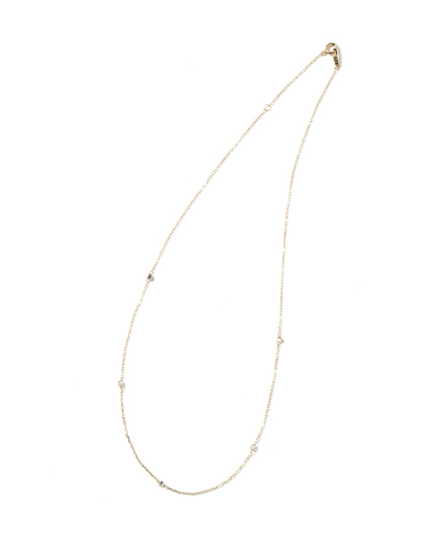 美品】シエナロゼ Nudie Diamond・ネックレス[シャンパン] SIENA ROSE