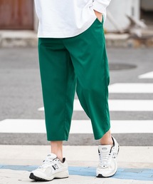ナチュラルストレッチツイル テーパードクロップドパンツ