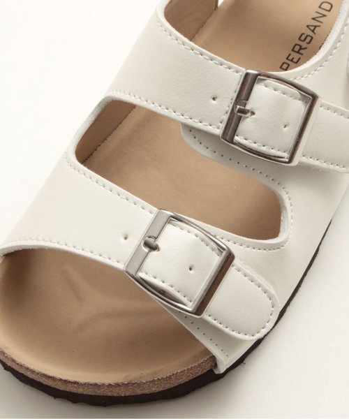 Ampersand（アンパサンド）の「トドラーダブルベルトサンダル（サンダル・キッズ・ブラウン/オフホワイト/シルバー・20/16/19/18/21/17）」の7枚目の写真
