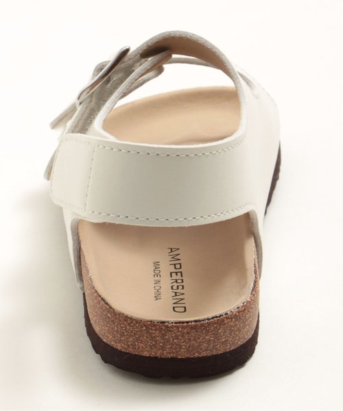 Ampersand（アンパサンド）の「トドラーダブルベルトサンダル（サンダル・キッズ・ブラウン/オフホワイト/シルバー・20/16/19/18/21/17）」の10枚目の写真