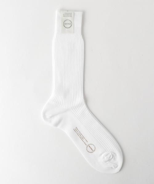 ANTIPAST(アンティパスト)の「<ANTIPAST(アンティパスト)> 4/2 RIB ◆(ソックス/靴下・メンズ・ホワイト/ブラック/グレー/ピンク/ネイビー・FREE)」の1枚目の写真