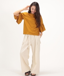 cepo | フリルスリーブプルオーバー(Tシャツ/カットソー)