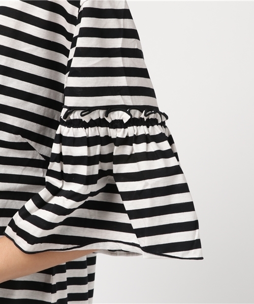 cepo（セポ）の「フリルスリーブプルオーバー（Tシャツ/カットソー・レディース・オフホワイト/ホワイト系その他/レッド/ブラック/マスタード・M）」の10枚目の写真