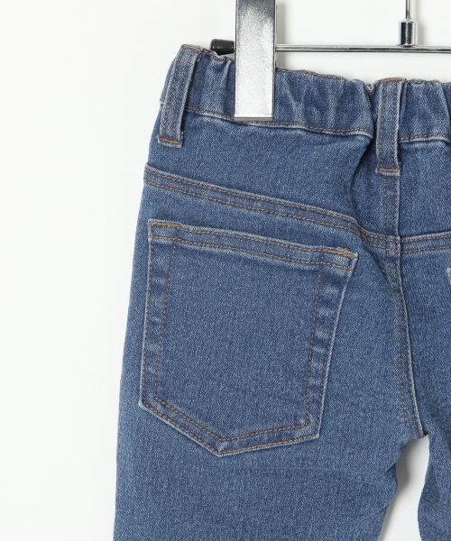 GLOBAL WORK（グローバルワーク）の「【キッズ】スソカットオフスリムパンツ/765055 （デニムパンツ・キッズ・ブルー/ブラック/ネイビー・MEDIUM/SMALL/XX-LARGE/X-LARGE/LARGE）」の8枚目の写真